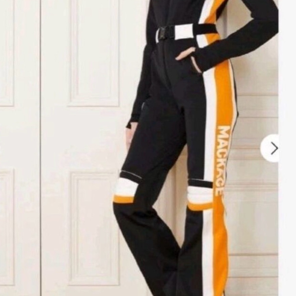 Mackage Black and Orange Ski Jacket